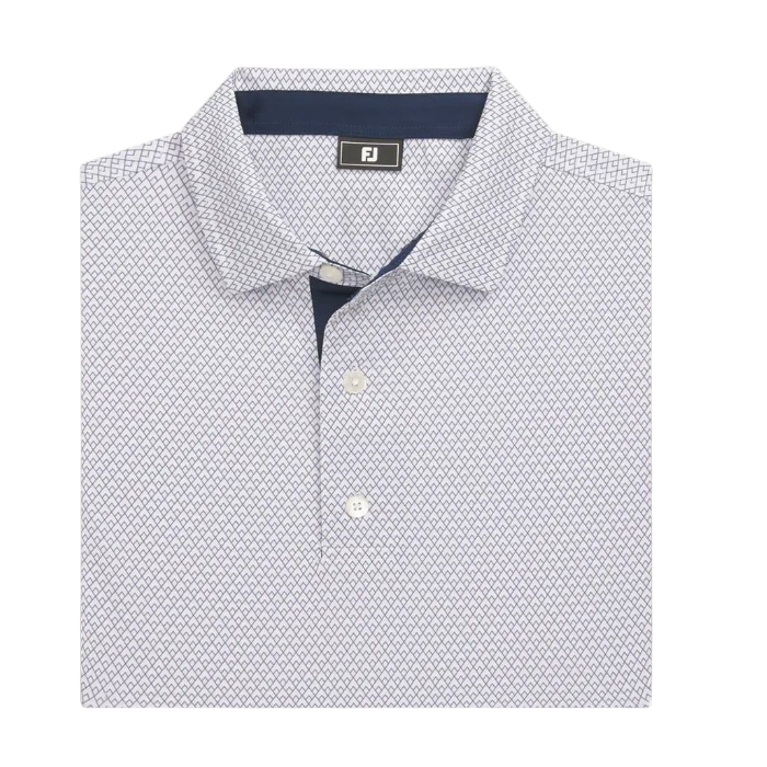 Áo ngắn tay FootJoy Deco Diamond Print Lisle - 37438