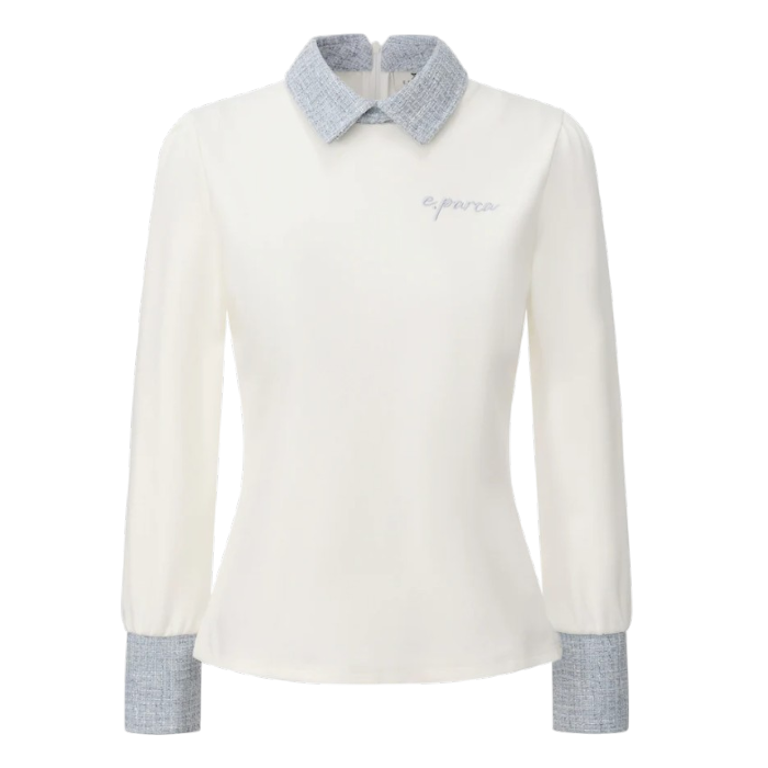 Áo Dài Tay Eparca golf  TWEED POINT LONG-SLEEVED POLO SHIRT 132114CPWL