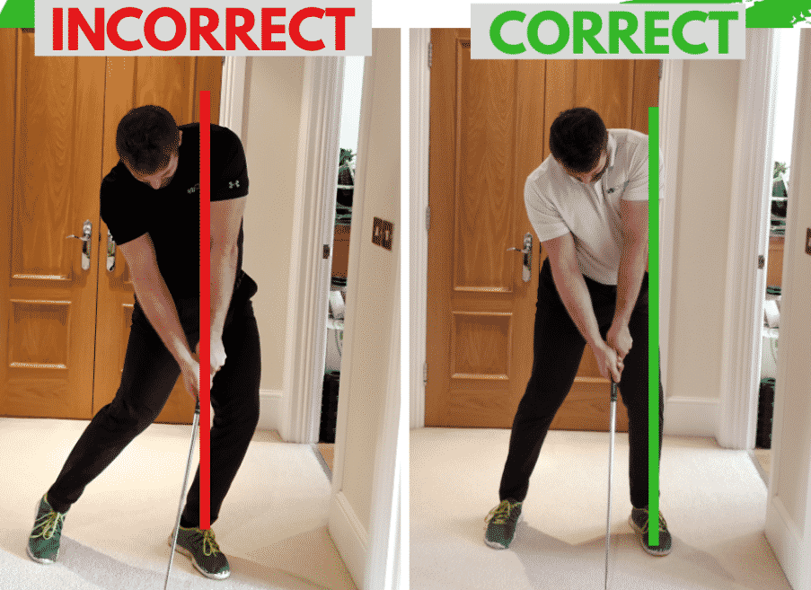 Lắc lư Sway và trượt người Slide khi chuyển động swing golf