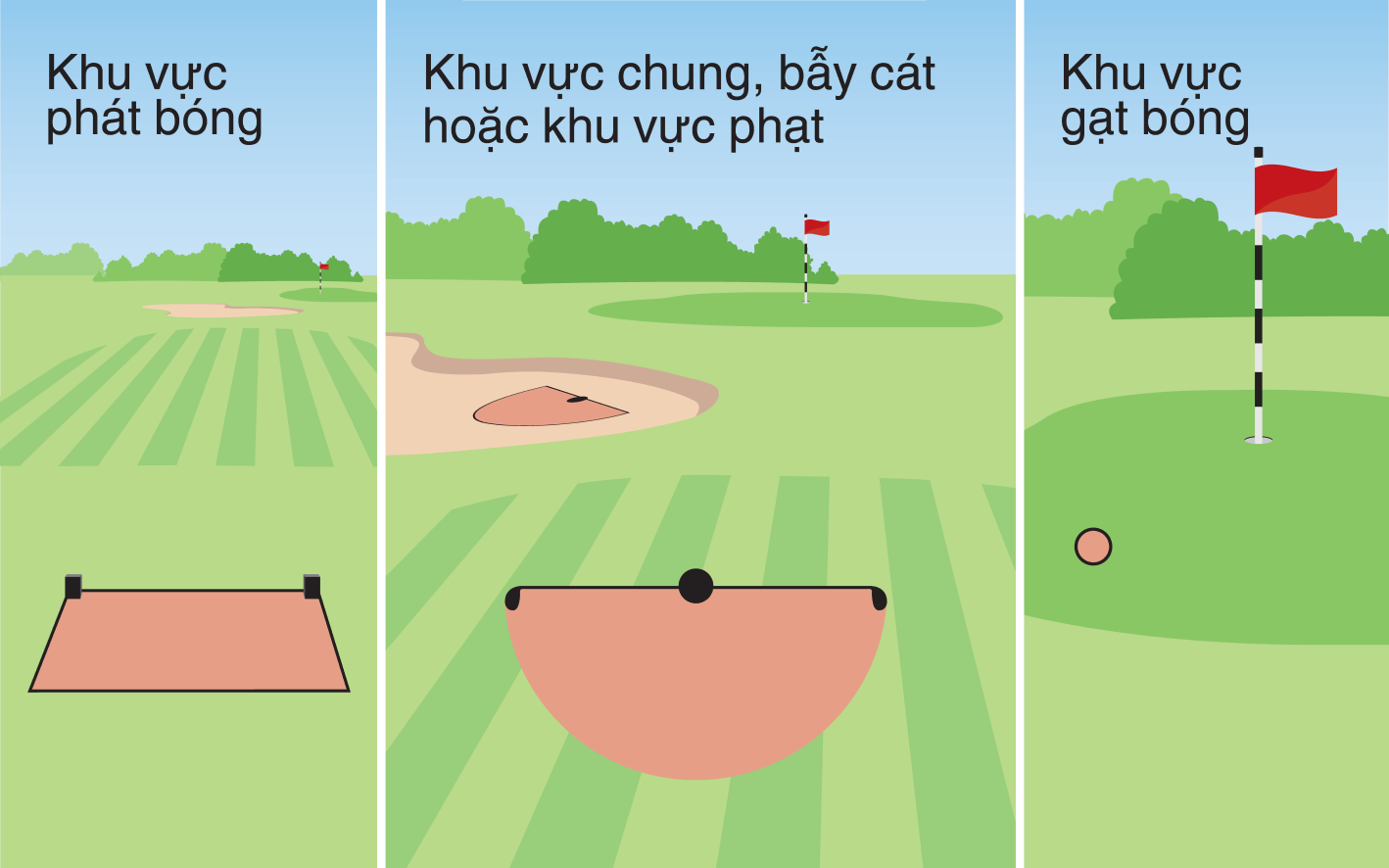 Luật 5: Quy tắc trên khu vực Green (Rule 13.1)