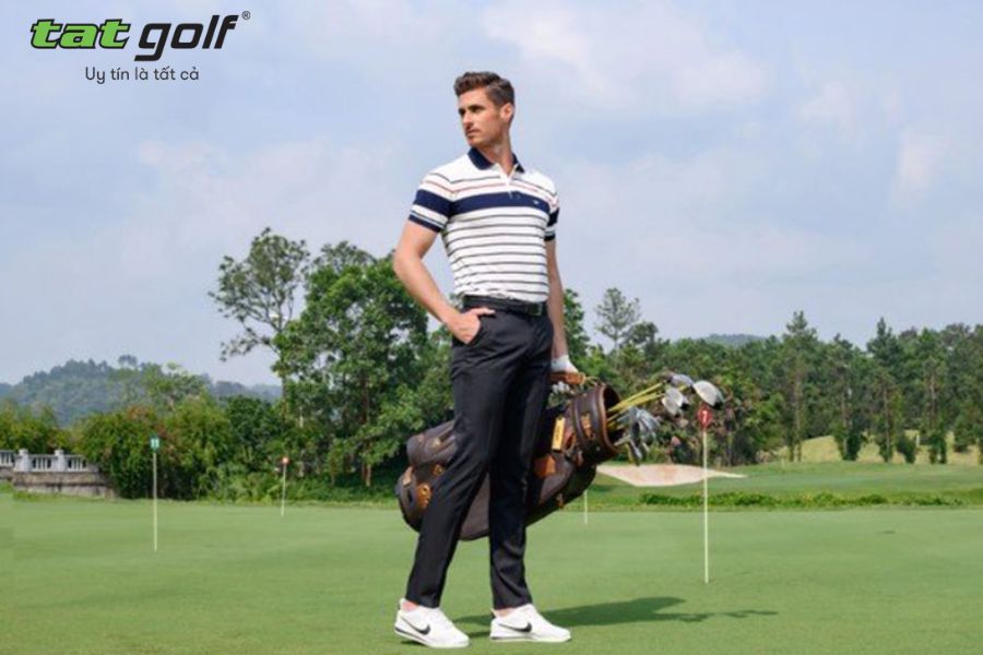 Trang phục golf nam nên chọn áo có cổ như áo polo