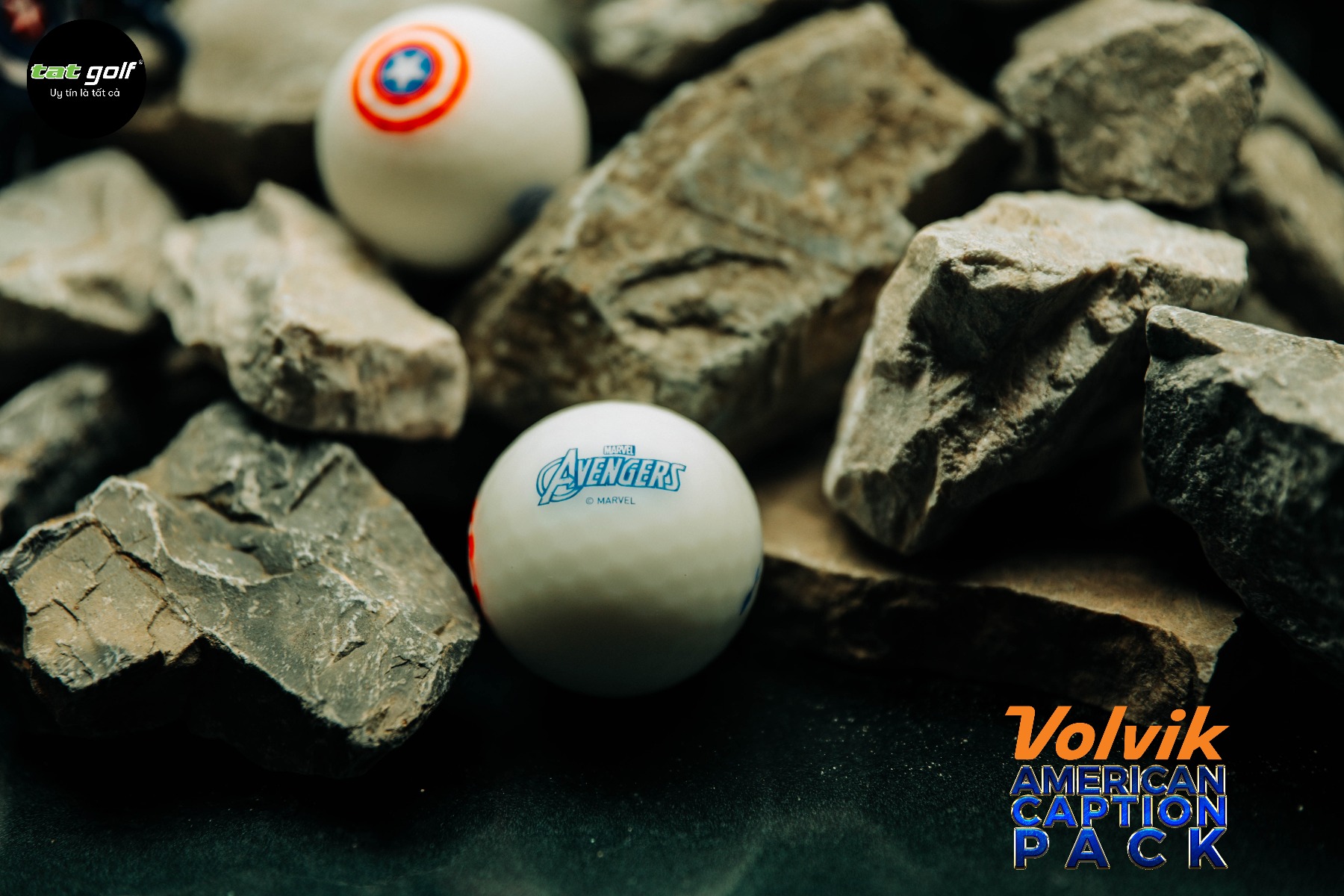 Bóng golf Volvik Marvel Capital America Pack