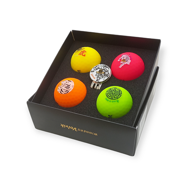 Bóng golf Volvik Vivid Tiger Pack