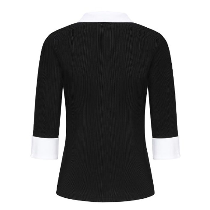 Áo dài tay golf Eparca Colorway Halflong-Sleeves  Shirt 112214QPBW (Black&White)