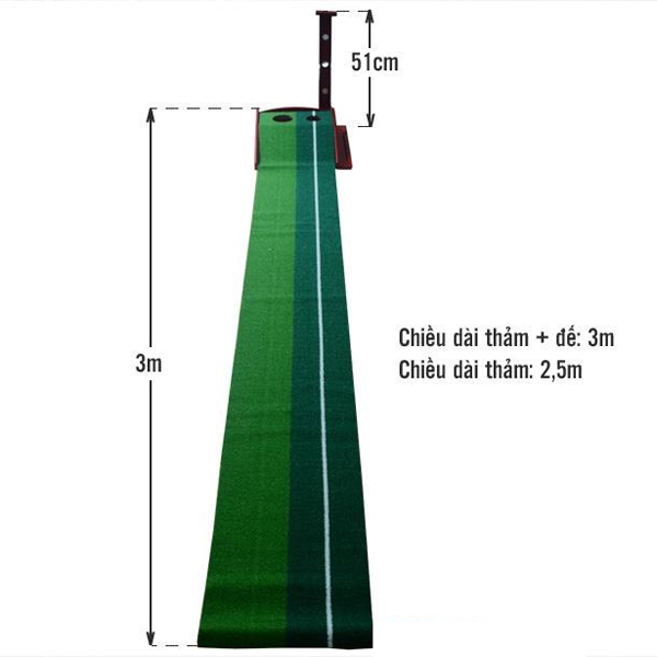 Thảm golf tập putter PGM TL001