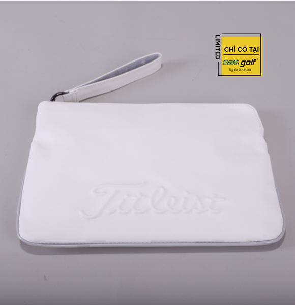 Túi phụ kiện golf Titliest White Clutch-Ghi/Trắng