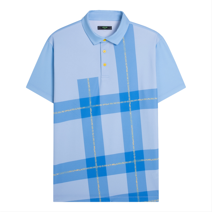 Áo ngắn tay golf Aristino APSG05AZ Xanh 65 in