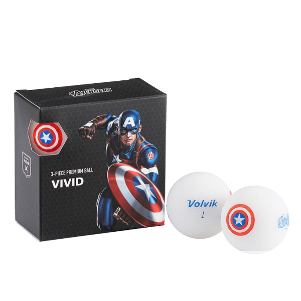 Bóng golf Volvik Marvel Capital America Pack