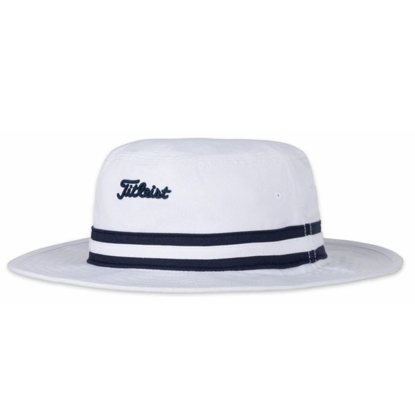 Mũ golf Titlesit Cotton Stripe Bucket 2021-Trắng