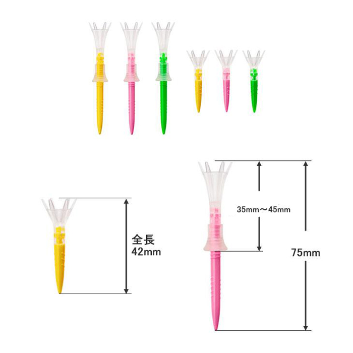 Đế để bóng golf Daiya Tee TE517 SemiLong&Long