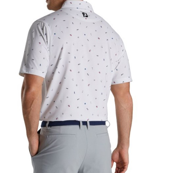 Áo golf ngắn tay FootJoy 87562-Trắng-L