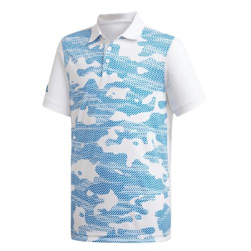 Áo ngắn golf adidas Junior FT8293 JR-Xanh-152