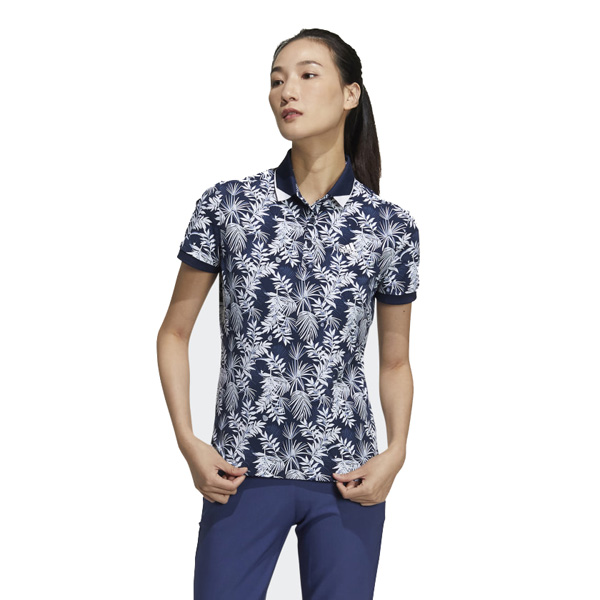 Áo golf ngắn tay adidas GM0863 (Lady)-XS-Xanh navy