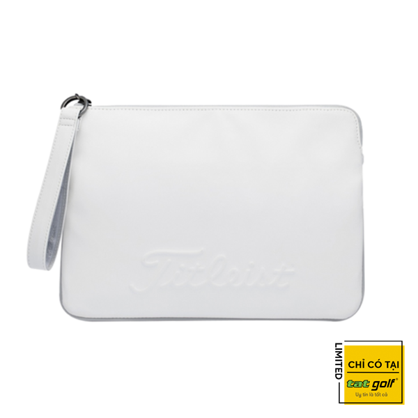 Túi phụ kiện golf Titliest White Clutch-Ghi/Trắng