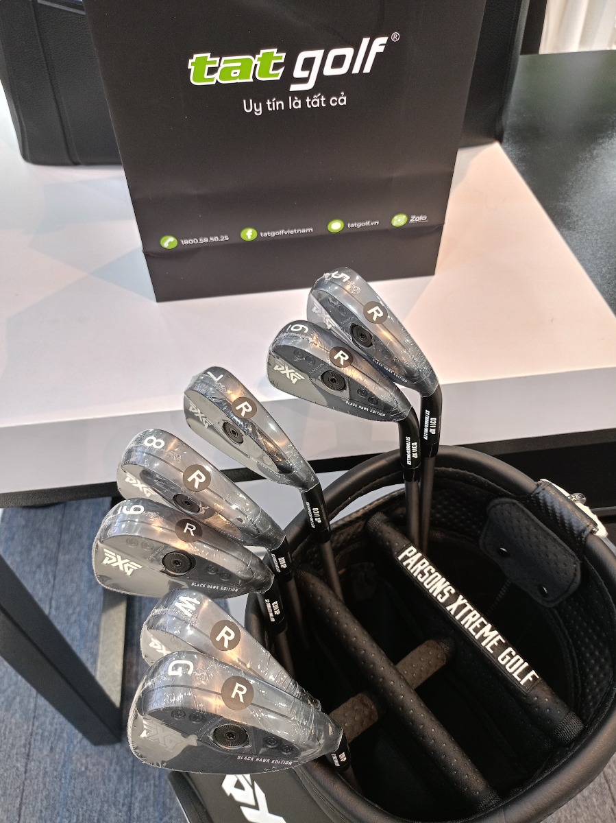 Bộ Gậy sắt golf PXG Gen6-0311XP-BH-RH-5-9P,G Black Hawk Aerotech SteelFiber PR 60 R - Parallel (7g)