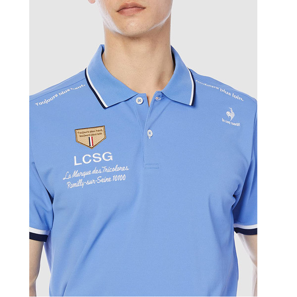 Aó golf ngắn tay lecoq  QGMTJA03-Xanh ngọc-LL
