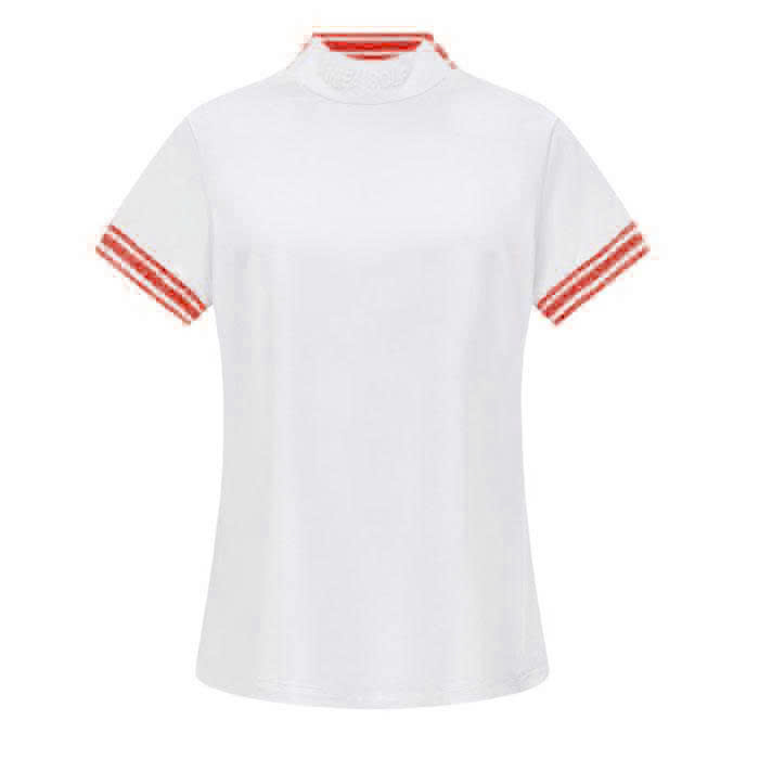 Áo Ngắn Tay Golf Nữ MipaGolf MSWTP039-WH/RD-XS