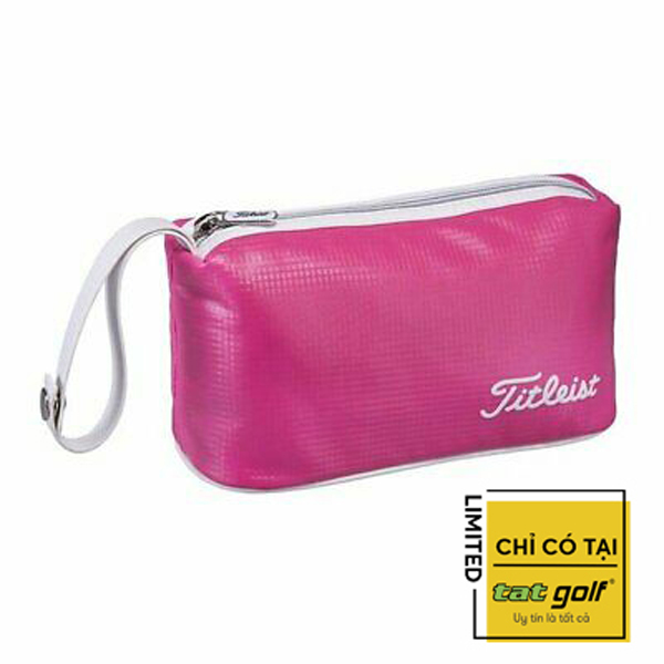Túi phụ kiện golf Titliest PU Pouch (lady)-Hồng