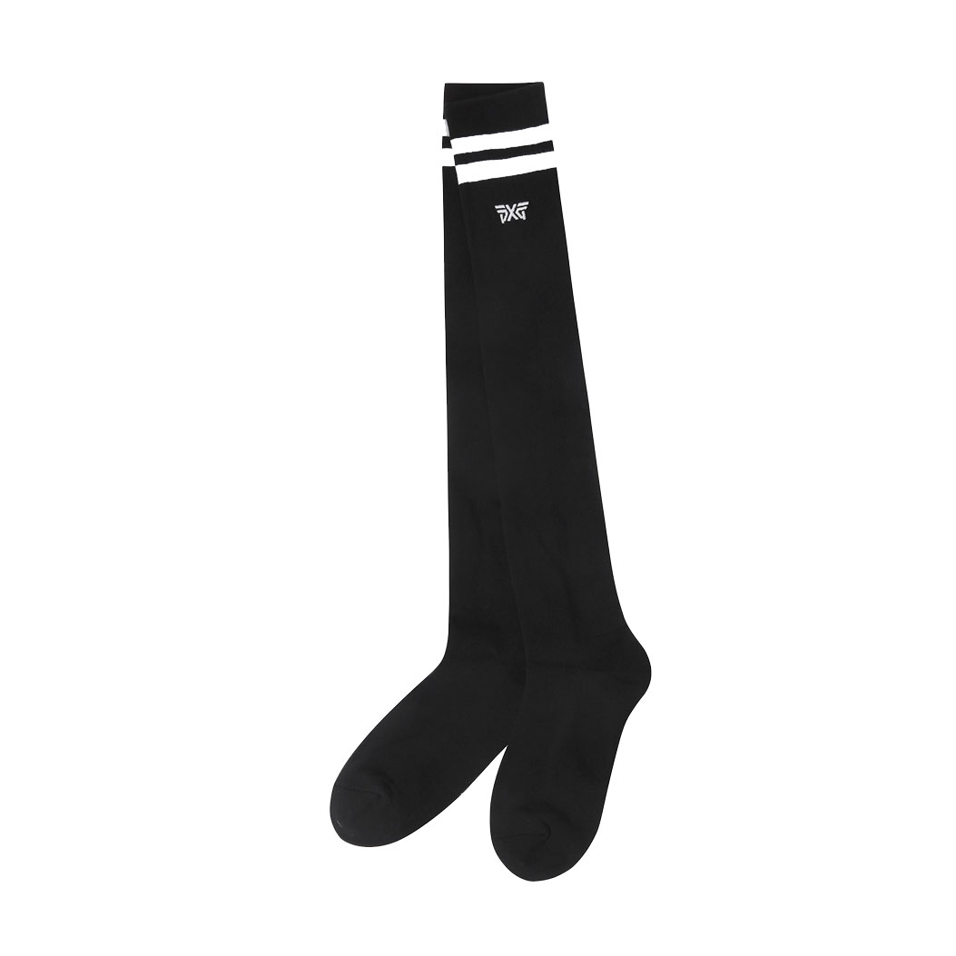 Tất golf PXG WMNS LOGO POINT OVER THE KNEE Black
