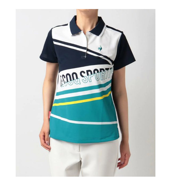 Aó golf ngắn tay Lecoq QGWTJA10-NV-M