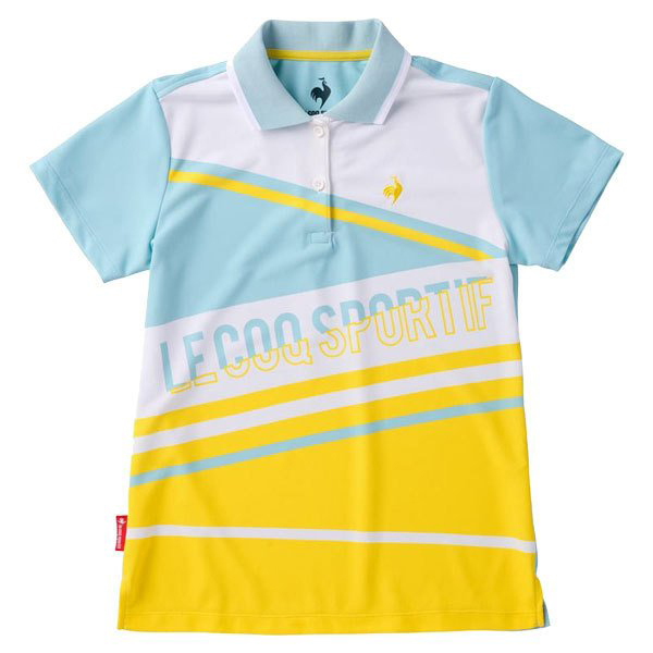 Aó golf ngắn tay Lecoq QGWTJA10-WH/SAX-S