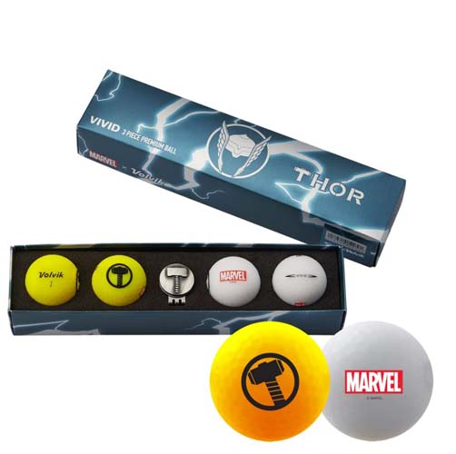 Bóng golf Volvik Vivid Marvel THOR 23