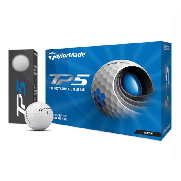 Bóng golf TaylorMade TP5 GLB-Trắng