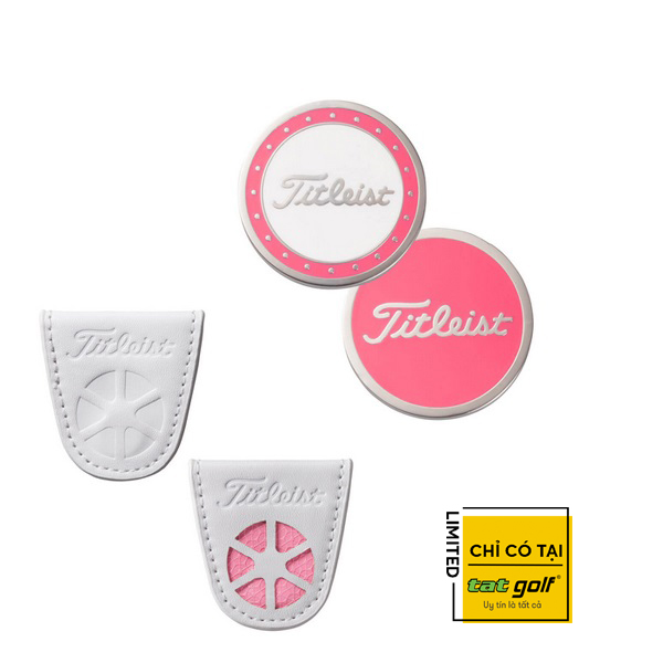 Marker Titleist Pocket Clip-Trắng/Hồng